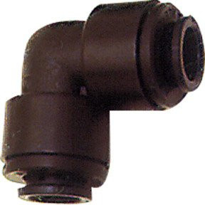 Riegler Winkelverbinder aus POM für Schlauch-Außen-Ø 6 mm in Schwarz - Bild 1