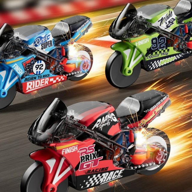 Hot Toys Neuer Flint Motorrad-Trägheitsantrieb, Schlüsselanhänger, Fahrzeuge, Kunststoff, Bunt / Mehrfarbig - Bild 1