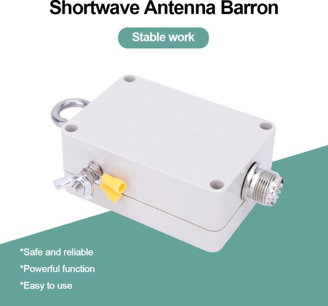 ALLOET 49:1 Balun Kurzwellen-Balun für EFHW-Endfed-Halbwellenantennen, 100W, Farbe: Weiß - Bild 1