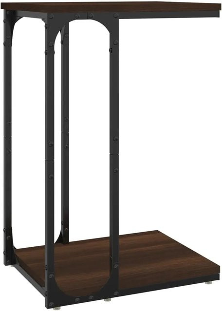 vidaXL Beistelltisch in Braun mit Eichen-Optik aus Holzwerkstoff und Stahl, B/T/H: 40 x 30 x 60 cm - Bild 1