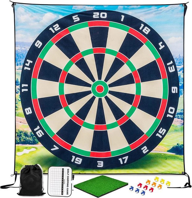 Shoemst Golfen Chippen Spiel mit Klettbällen und Darts, Übungsmatte, bunt - Bild 1