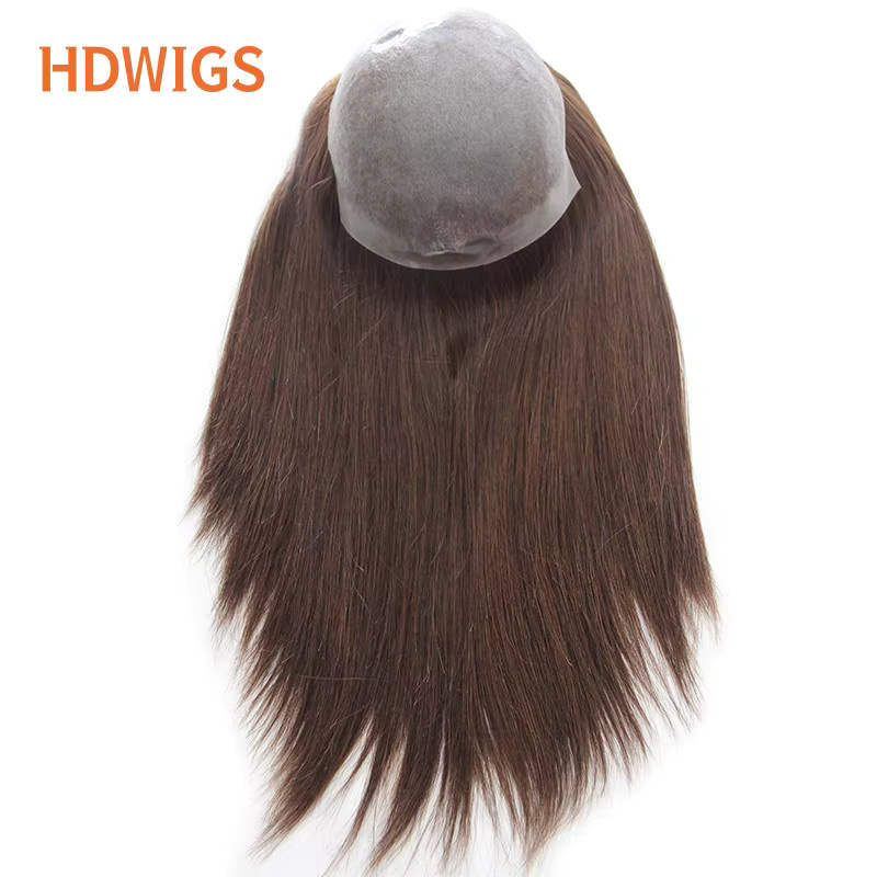 HDWIGS Echthaar Perücke für Damen, gerade, dünne Haut - Bild 2