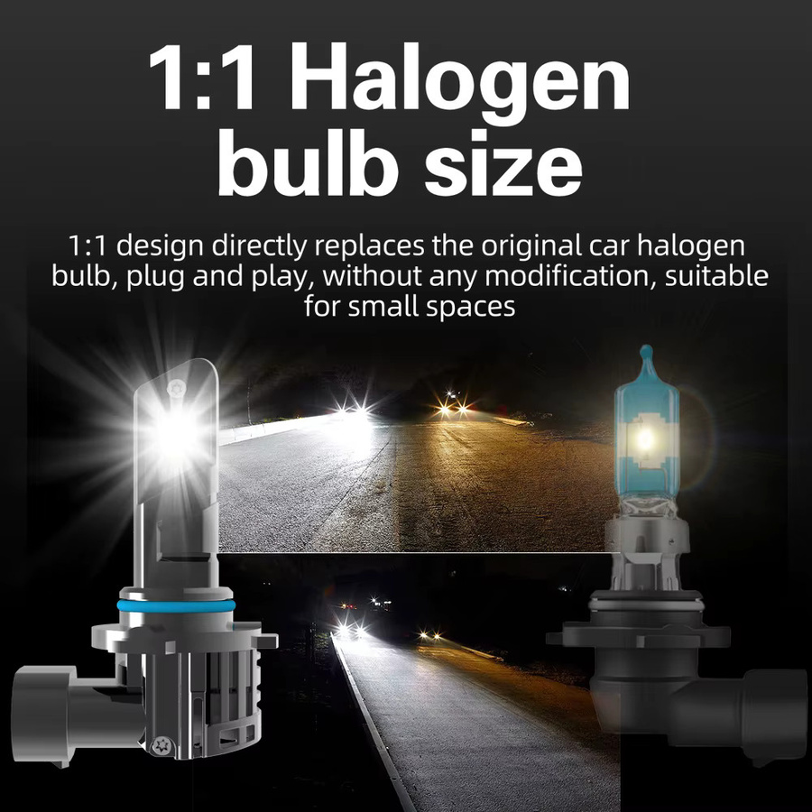 Canbu LED Nebelscheinwerfer HB4 9006 P22d Set, 2 Stück, 6000K Weiß, für VW Tiguan 5N 2007 - 2018 - Bild 4