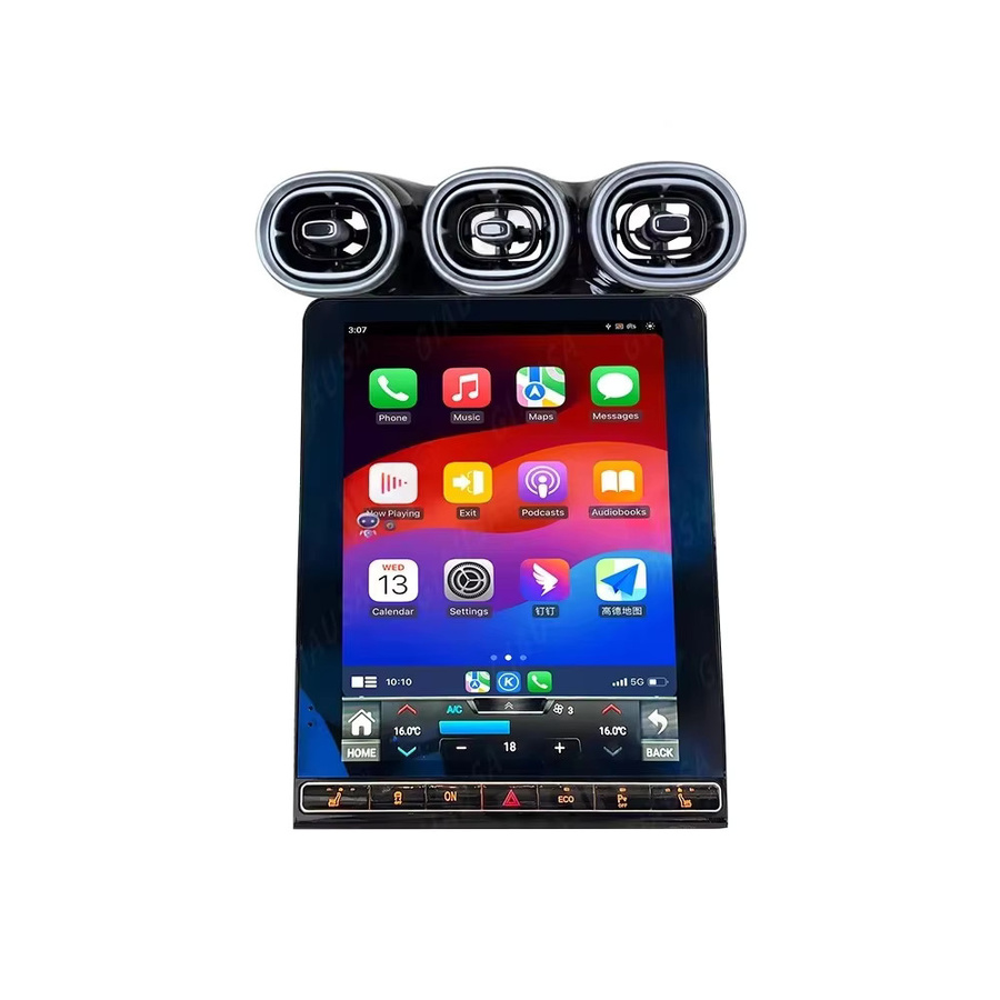 YANFU Android Auto und CarPlay Autoradio mit 12,1 Zoll Bildschirm und GPS Navigation für Mercedes Benz GLC X253/C253 C W205, Schwarz - Bild 7