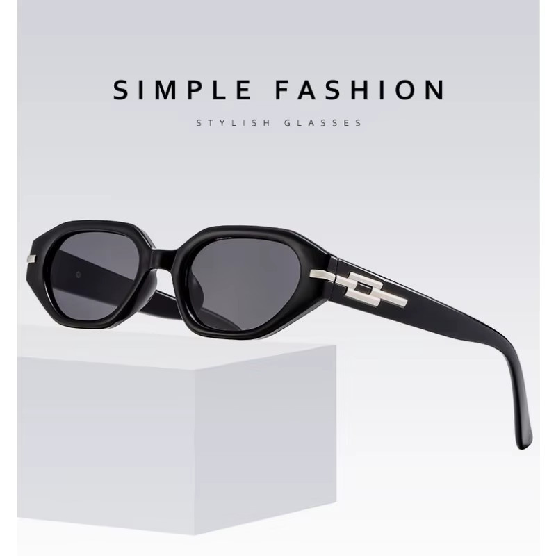 Samjune Cat-Eye Sonnenbrille, Vollrand, Kunststoff, Damen - Bild 5