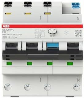 ABB RCBO FI-Schutzschalter und Leitungsschutzschalter 6A 0,03A 400V in Weiß - Bild 1