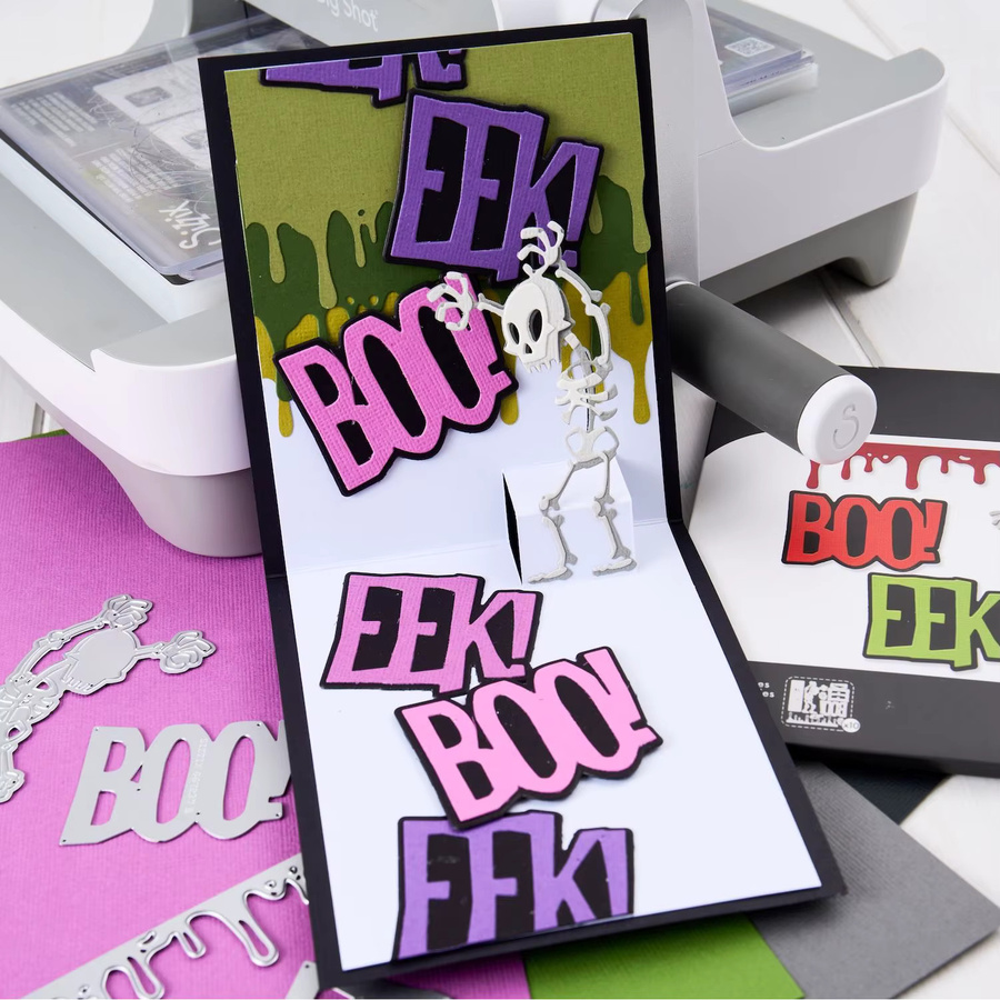 Vault Frights Bones Metall-Schneidestanzformen für Halloween DIY Scrapbook-Dekoration und Grußkarten in Multicolour - Bild 2