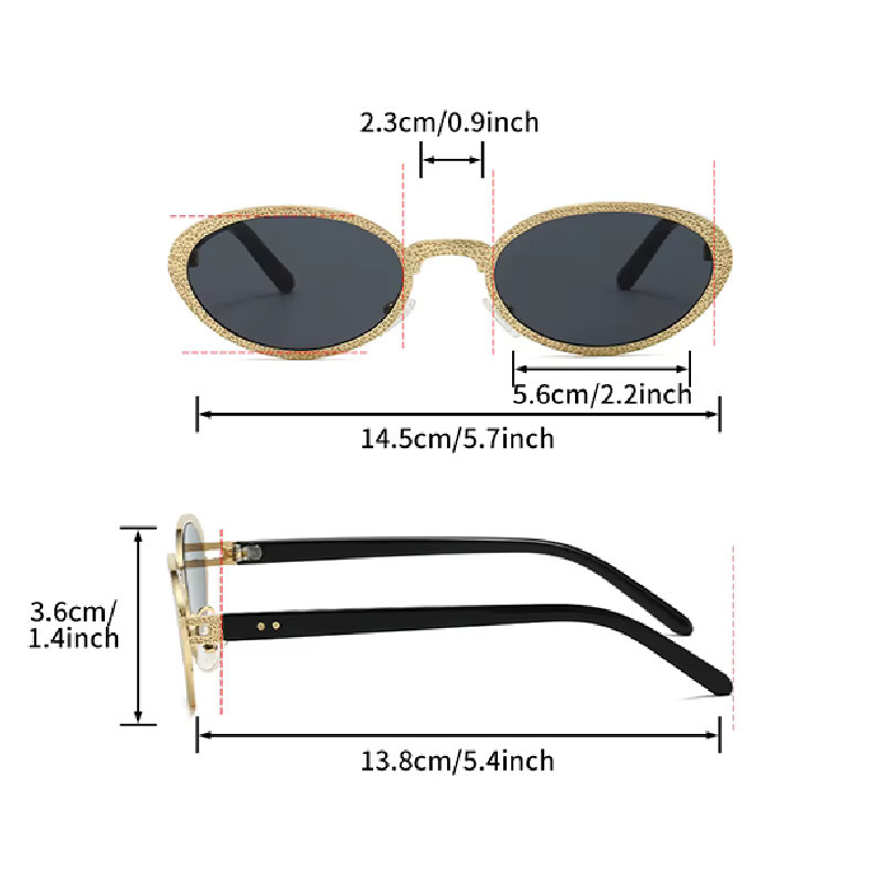 KAMMPT Sonnenbrille, Oval, Vollrand, Metall, Damen - Bild 2