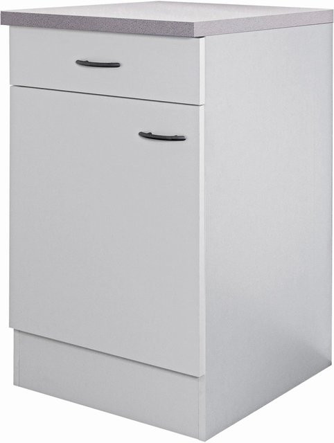 Flex-Well Küchen-Unterschrank Wito in Weiß, B/H/T: 50 x 85 x 60 cm - Bild 1