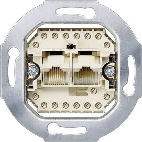 Siemens Schalterprogramm Delta Einsatz UAE-/IAE-/ISDN-Steckdose in Beige (5TG2406) - Bild 1