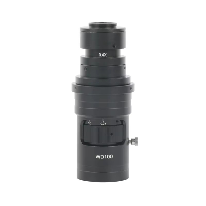 Eakins Video-Mikroskop mit 200x bis 500x Zoom, Monokulares optisches CS C-Mount Objektiv für 4K Typ-C HDMI, Schwarz - Bild 2