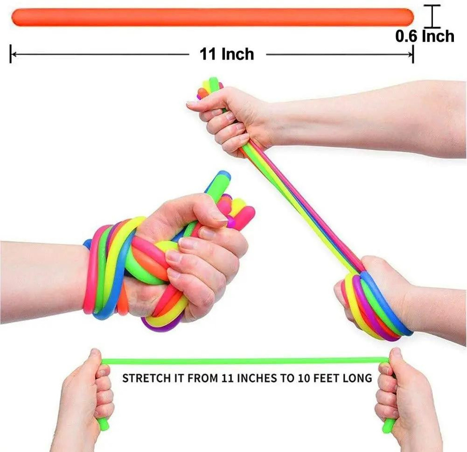 Yiran toy 6er-Pack Dehnbares Schnur-Fidgets Sensorisches Spielzeug - Bild 3