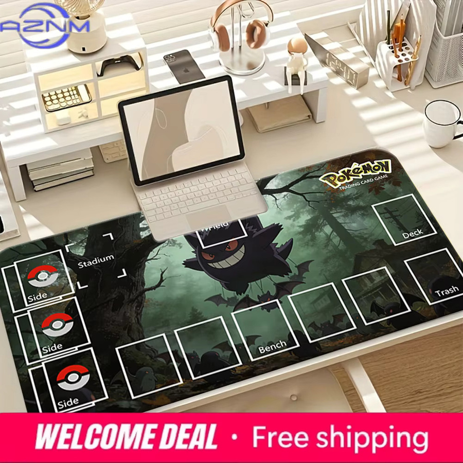 Pokémon Gengar Hängende Baumschaukel Spielmatte, Rutschfeste Sammelkartenspiel-Matte - Bild 3