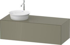 Duravit Waschtischunterschrank White Tulip in Steingrau Hochglanz, B/T/H: 130 x 55 x 40,8 cm - Bild 1