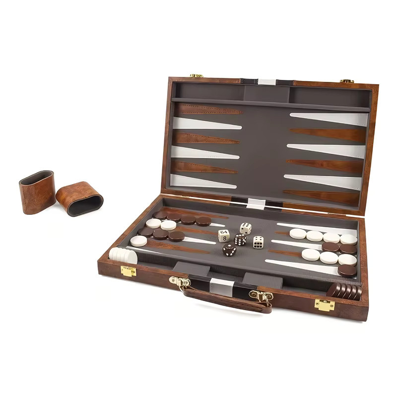 Yernea Strategiespiel, klassisches Spielset mit Klappbrett, Holz - Bild 2