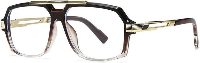 Dote Lesebrille, Quadratisch, Metall, Vollrand, Unisex, Blau - Bild 1