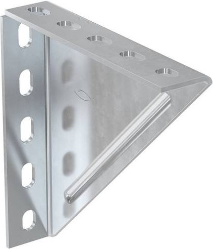 Fischer Winkelkonsole 79570, 5er-Set, galvanisiert, Silber - Bild 1