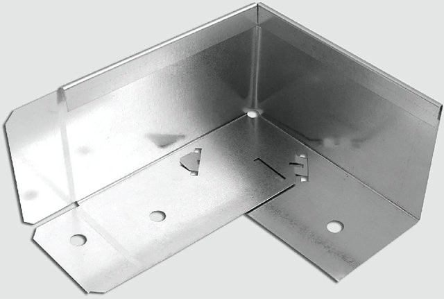 Scherf Rasenkante Ecke Alu-Heavy Grau B: 32 cm, H: 10 cm - Bild 1