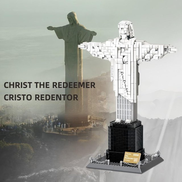 Wucifang Bags Christus der Erlöser Bausteine, Architektur, 973 Teile, ab 6 Jahren - Bild 1