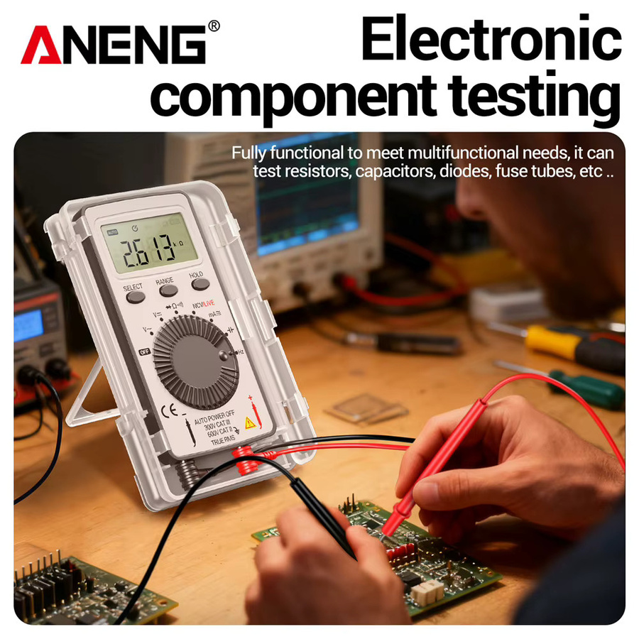ANENG AN101 Digitales Mini-Multimeter Professioneller AC/DC-Spannungsprüfer und Kfz-Stromtester - Bild 4
