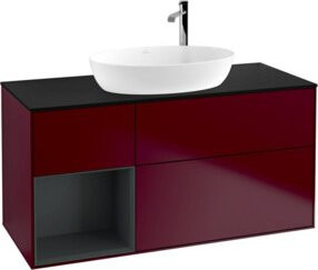 V&B Waschtischunterschrank Finion Wandbeleuchtung in lackierter Ausführung, Breite: 120 cm, Tiefe: 50,1 cm, Höhe: 50,1 cm - Bild 1