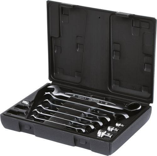 KS Tools GEARplus Ratschenringmaulschlüssel-Satz umschaltbar, 10-teilig, silber - Bild 1