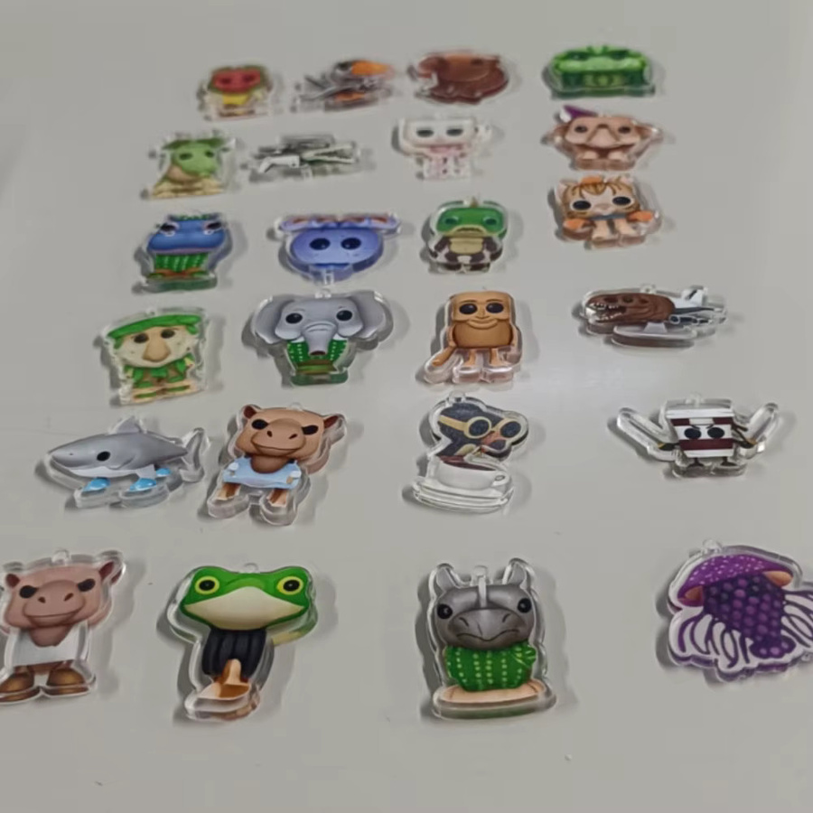 Tralalero Blind Box Acryl Schlüsselanhänger 2D Flache Figur Sammlerstück Modell für dich - Bild 3