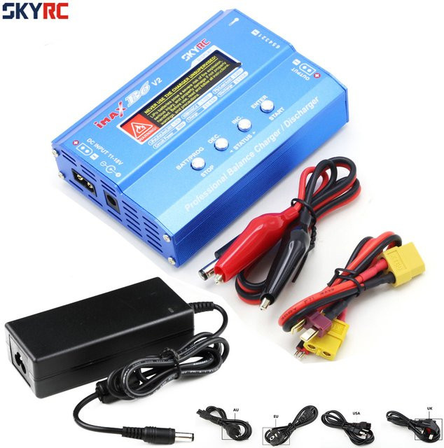 SKYRC IMax B6 V2 Digital LCD Lipo NiMh 3S Batterie Balance Ladegerät mit AC POWER 12V 5A Adapter - Bild 1