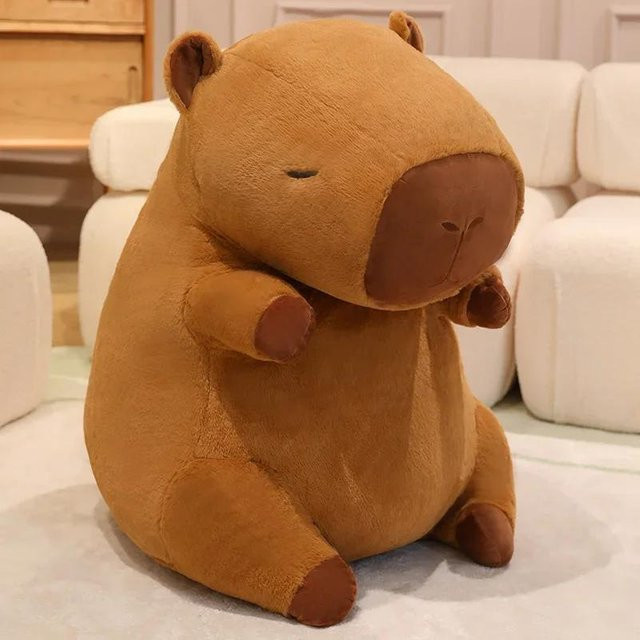Yiran Health & Beauty Capybara Plüschtier, 25cm, Braun - Bild 1