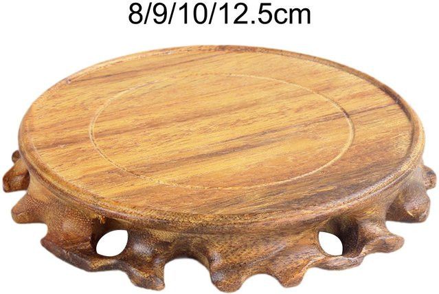 Kesoto Holzsockel für Buddha-Statuen, Blumentöpfe und Skulpturen in geometrischer Form - Bild 1