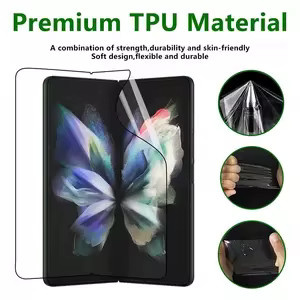 2 Stück Full Cover Hydrogel Displayschutzfolie für Samsung Galaxy Z Fold 3, Z Fold 4 und Z Fold 5, transparent - Bild 5
