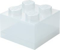 LEGO Storage Brick 4 Aufbewahrungsbox mit Deckel in Transparent Glitter - Bild 1