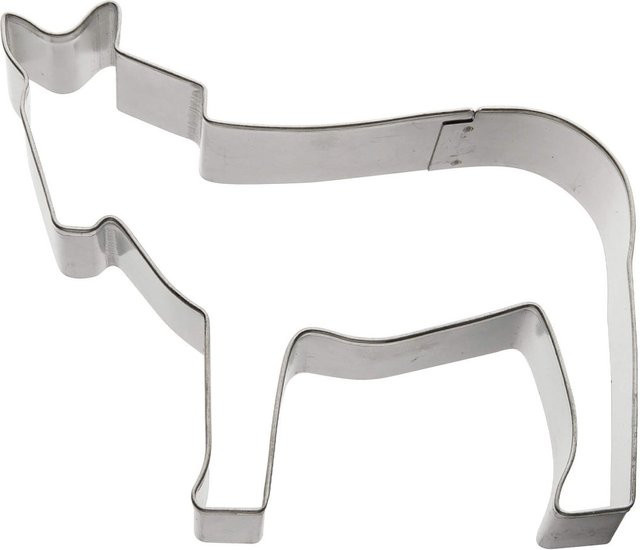 Zenker Ausstecher Esel aus Metall in Silber, Breite: 7 cm, Höhe: 8,5 cm - Bild 1