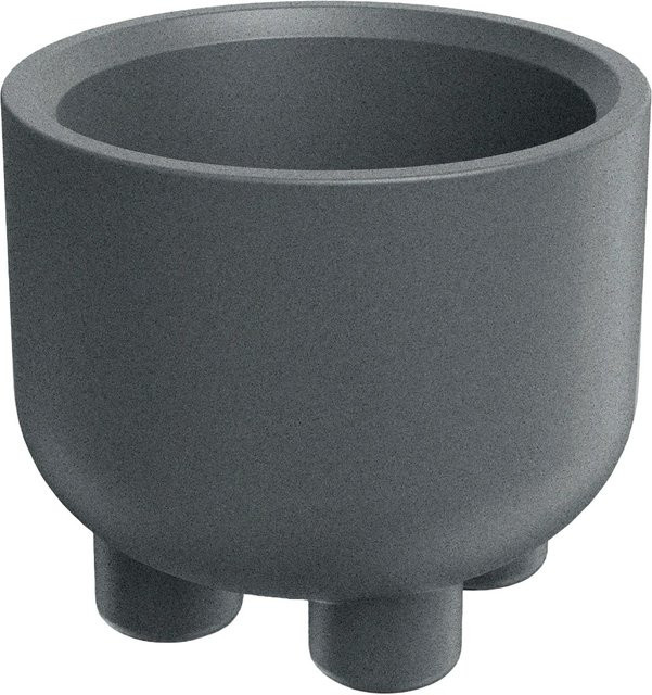 Prosperplast Blumentopf Molta Round Foot in Granit mit Durchmesser 60 cm und Höhe 50 cm - Bild 1