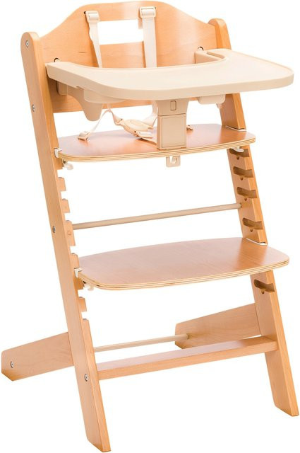 Fillikid Hochstuhl Pia aus Buchenholz in Braun und Beige im skandinavischen Design - Bild 1