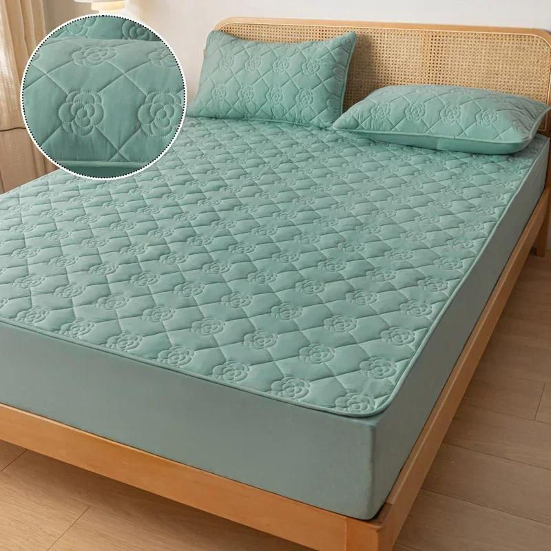 Wasserdichter und antibakterieller Matratzenschoner von Your Warm Home in Beige, atmungsaktives Spannbettlaken aus Mikrofaser, Höhe: 30 cm - Bild 2