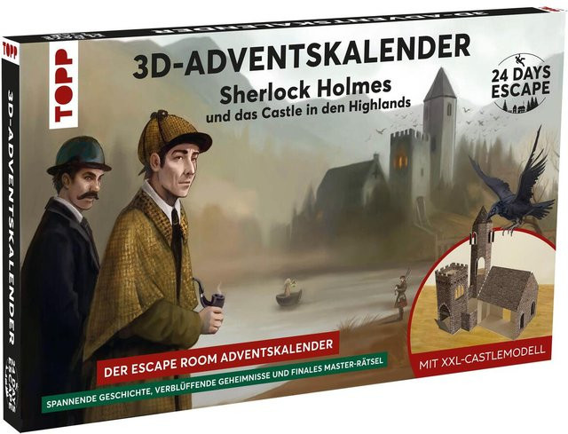 Sherlock Holmes 24 Days Escape 3D-Adventskalender, Grundspiel / Hauptprodukt - Bild 1