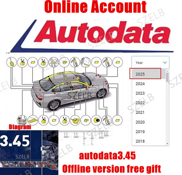 AutoData Online Auto-Reparatursoftware mit Aktualisierung bis 2025 und Unterstützung für europäische Fahrzeugmodelle für PC und Mobile - Bild 1