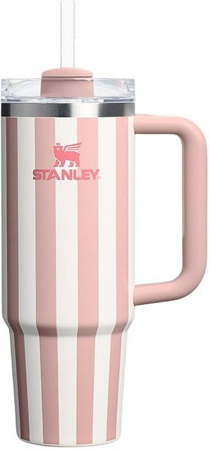 Stanley Quencher H2.0 FlowState Tumbler Trinkbecher aus Edelstahl in Peach Whip Pink mit Stroh, 887 ml - Bild 1