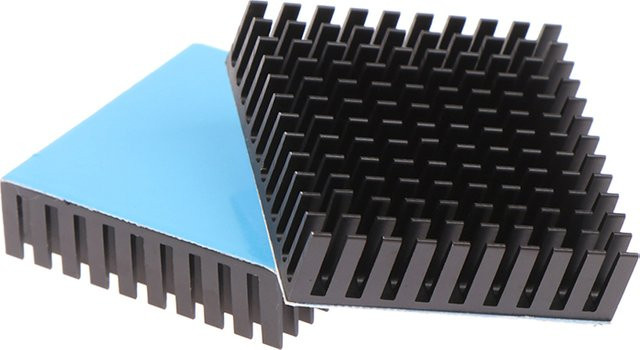 Aluminium Kühlkörper für Nema17 42 Schrittmotor, B/T/H: 40 x 40 x 11 mm - Bild 1