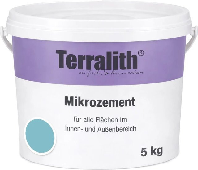Terralith Mikrozement Fix & Fertig LFC0452 in Blau, 5 kg für 4,25 qm - Bild 1