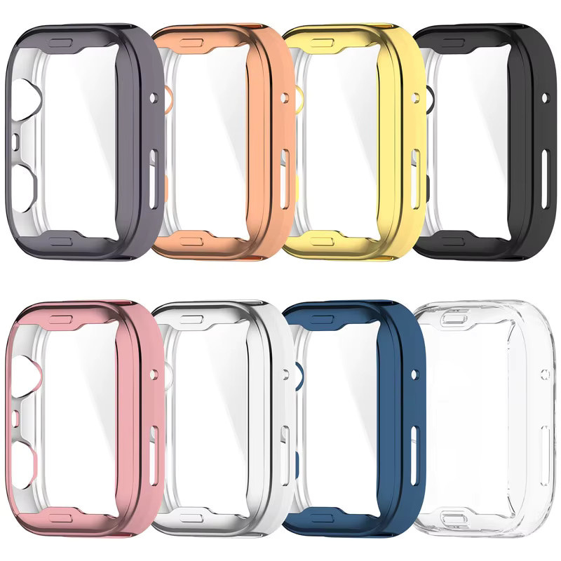 Huawei Displayschutzfolie und Schutzhülle, TPU, pink, Huawei Watch Fit 4 5 Pro - Bild 2