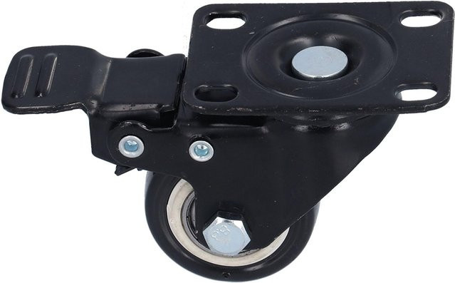 4er-Set OutsideWorld Stuhlrollen mit 360 Grad drehbarem Kopf, 1,5 Zoll, Gummi-Stoßdämpfung und Doppelkugellager, Schwarz - Bild 1