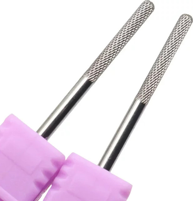 Easy Nail Hartmetall-Nagelbohrer, 2 Stück, Roségold und Silber, Unisex - Bild 1