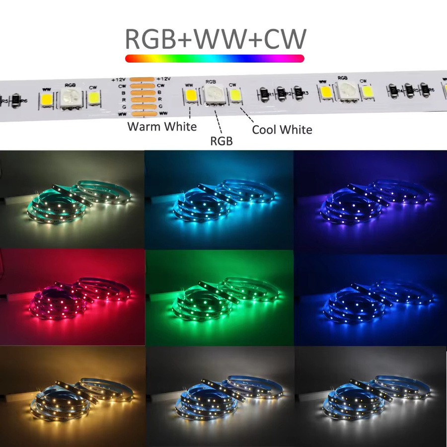MJJC RGBCCT LED-Streifenlicht Wasserdicht IP65 Multicolour Flexible Bandlampe für Heimdekoration - Bild 2