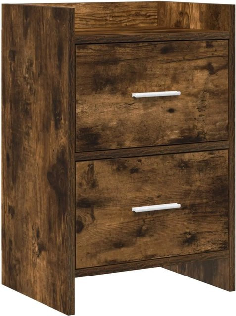 vidaXL Nachttisch aus Holzwerkstoff in Geräucherte Eiche, Modernes Design für dein Schlafzimmer, B/T/H: 40 x 30 x 60 cm - Bild 1