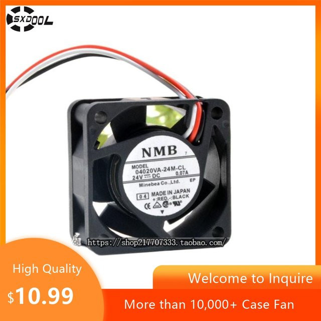 NMB System Inverter Lüfter 04020va-24m-cl Schwarz DC 24 V 0,07 A 40 mm - Bild 1