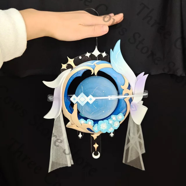 Genshin Impact Columbina Anime Nachtlicht Modell in Blau als Tischlampe und Deko-Ornament - Bild 1
