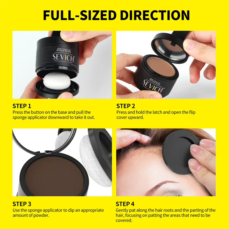 SEVICH Haaransatz-Puder-Set, black, Unisex - Bild 5