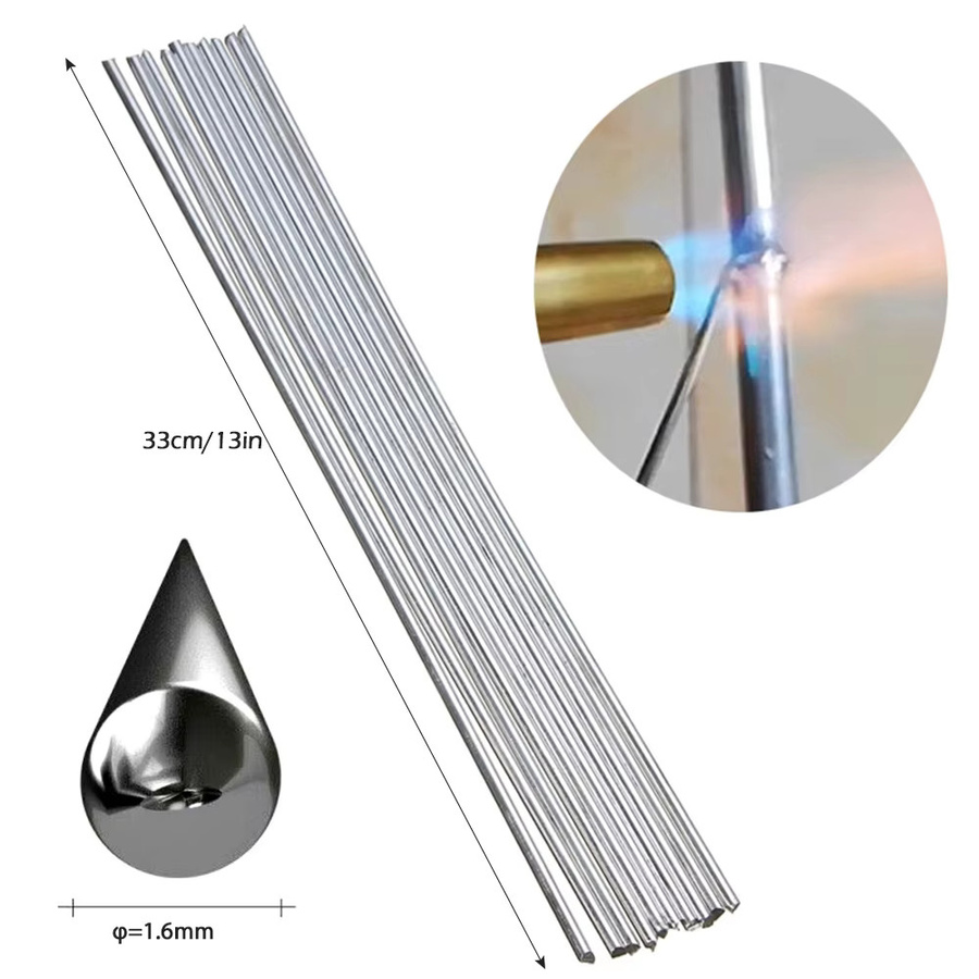 Universal-Silber-Schweißstäbe aus Aluminium für Stahl und Kupfer, flussmittelfüllter Löt-Reparatursatz in Silber - Bild 2